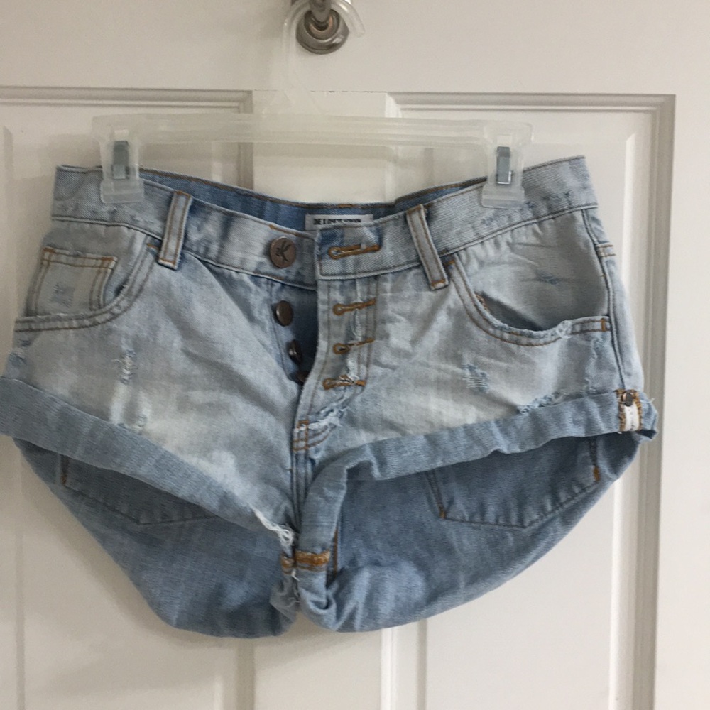 One Teaspoon Bandits Jean Shorts